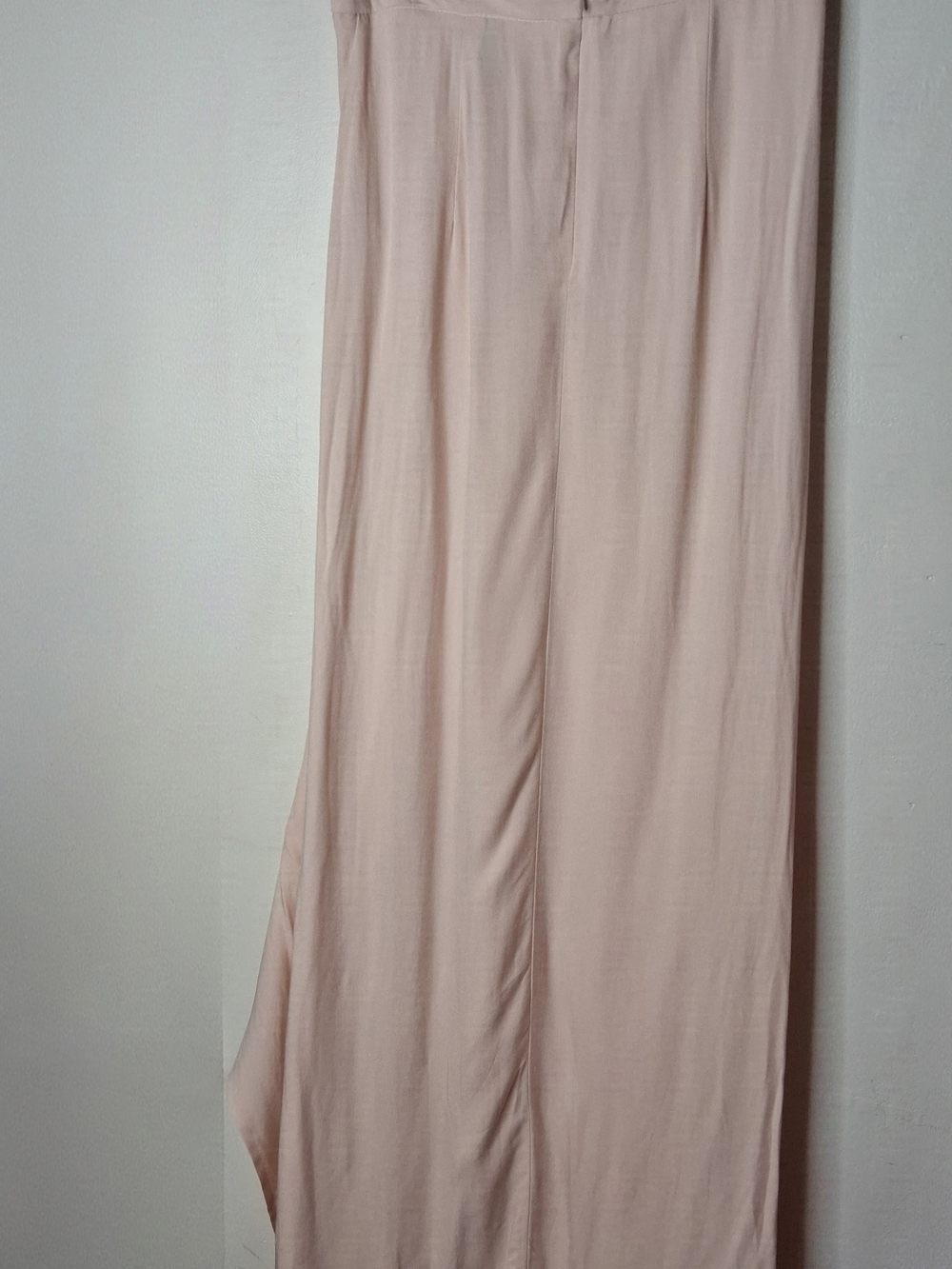 ASOS Blush Pink Ruched Draped Maxi Skirt NWT US 4 - Picture 4 of 8